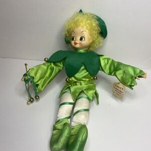 Vintage Brinn's Calendar Clown Doll March‎ St. Patrick Day